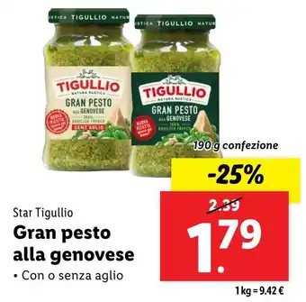 Lidl Star Tigullio Gran pesto alla genovese offerta