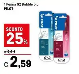 Iper La Grande 1 Penna G2 Bubble blu PILOT offerta