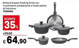 Iper La Grande Batteria 8 pezzi Cooking Circle offerta