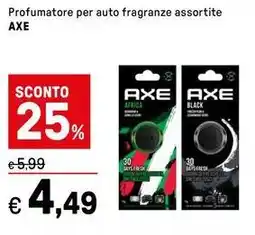 Iper La Grande Profumatore per auto fragranze assortite AXE offerta