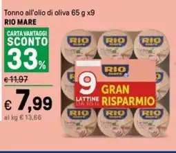 Iper La Grande Tonno all'olio di oliva RIO MARE offerta