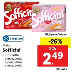 Lidl Findus Sofficini offerta