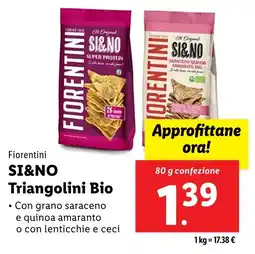 Lidl Fiorentini SI&NO Triangolini Bio offerta