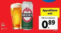 Lidl Beck's Pils offerta