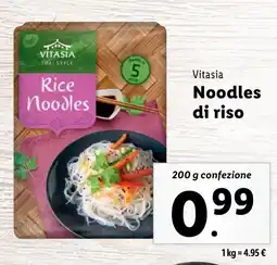 Lidl Vitasia Noodles di riso offerta