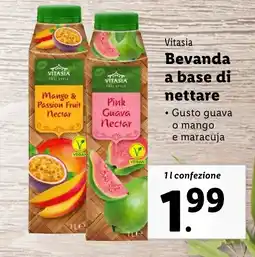 Lidl Vitasia Bevanda a base di nettare offerta