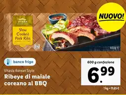 Lidl Vitasia Korean Style Ribeye di maiale coreano al BBQ offerta