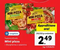 Lidl Trattoria Alfredo Mini pizza offerta