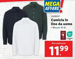 Lidl LIVERGY Camicia in lino da uomo offerta