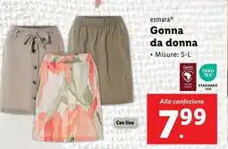 Lidl esmara Gonna da donna offerta
