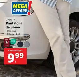 Lidl LIVERGY Pantaloni da uomo offerta