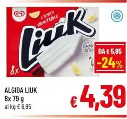 A&O Algida liuk 8 x 79 g offerta