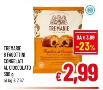 A&O Tremarie 6 fagottini congelati al cioccolato offerta