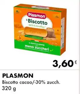 Iper Tosano PLASMON Biscotto cacao/-30% zucch. offerta