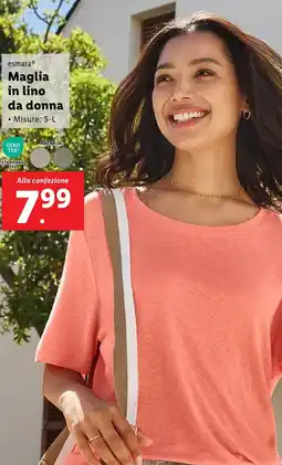 Lidl esmara Maglia in lino da donna offerta
