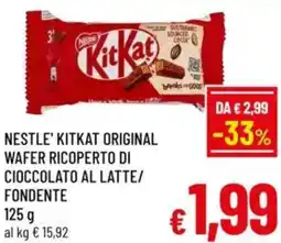 A&O Nestle kitkat original wafer ricoperto di cioccolato al latte/ fondente offerta