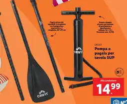 Lidl CRIVIT Pompa o pagaia per tavola SUP offerta