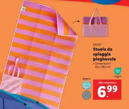 Lidl CRIVIT Stuoia da spiaggia pieghevole offerta
