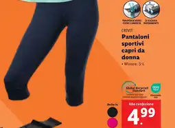 Lidl CRIVIT Pantaloni sportivi capri da donna offerta