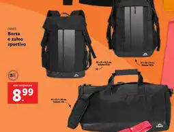 Lidl CRIVIT Borsa o zaino sportivo offerta