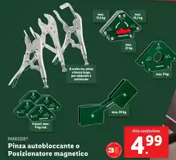 Lidl PARKSIDE Pinza autobloccante o Posizionatore magnetico offerta