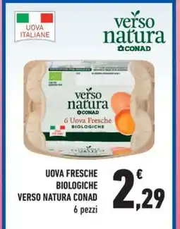 Conad UOVA FRESCHE BIOLOGICHE VERSO NATURA CONAD offerta