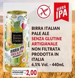 Famila Birra IPA senza glutine ARTIGIANI UMBRI offerta