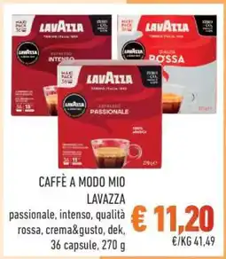 Conad CAFFÈ A MODO MIO LAVAZZA offerta