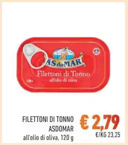 Conad FILETTONI DI TONNO ASDOMAR offerta