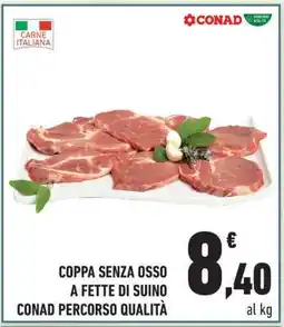 Conad Coppa senza osso a fette di suino offerta