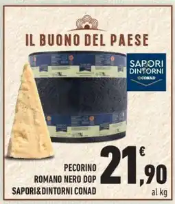 Conad Pecorino Romano Nero DOP offerta