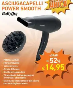 Conad ASCIUGACAPELLI POWER SMOOTH offerta