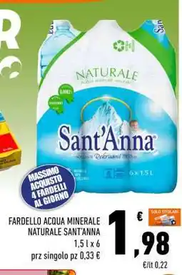 Conad FARDELLO ACQUA MINERALE NATURALE SANT'ANNA offerta