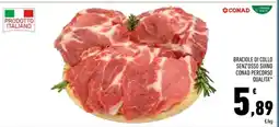 Conad Braciole di collo senza osso suino Conad Percorso Qualità offerta