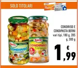 Conad CONDIRISO E CONDIPASTA BERNI offerta
