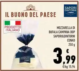 Conad Mozzarella di Bufala Campana DOP Sapori&Dintorni Conad offerta