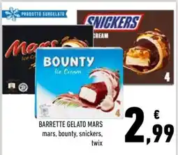 Conad BARRETTE GELATO MARS offerta