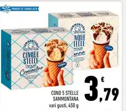 Conad Cono 5 Stelle Sammontana offerta