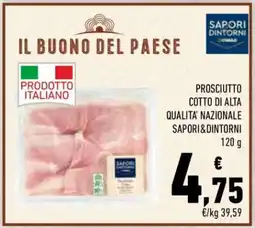 Conad PROSCIUTTO COTTO DI ALTA QUALITA' NAZIONALE SAPORI&DINTORNI offerta