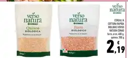 Conad CEREALI A COTTURA RAPIDA BIOLOGICI VERSO NATURA CONAD offerta