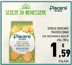 Conad SFOGLIE CROCCANTI PIACERSI CONAD offerta
