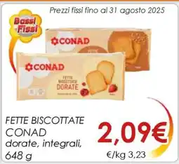 Conad FETTE BISCOTTATE CONAD offerta