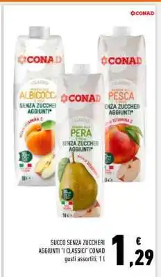 Conad SUCCO SENZA ZUCCHERI AGGIUNTI “I CLASSICI” CONAD offerta