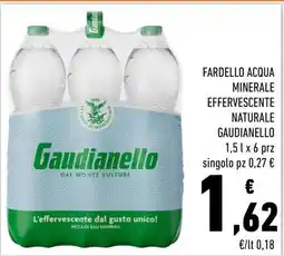 Conad FARDELLO ACQUA MINERALE EFFERVESCENTE NATURALE GAUDIANELLO offerta