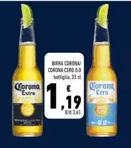 Conad BIRRA CORONA/CORONA CERO 0.0 offerta
