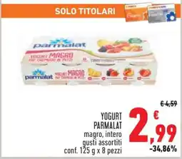 Conad Yogurt Parmalat offerta