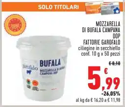 Conad Mozzarella Di Bufala Campana DOP offerta