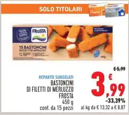Conad Bastoncini di Filetti di Merluzzo Frosta offerta
