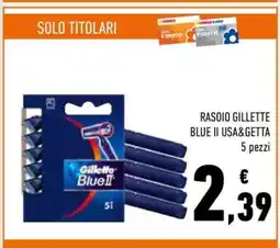 Conad RASOIO GILLETTE BLUE II USA&GETTA offerta