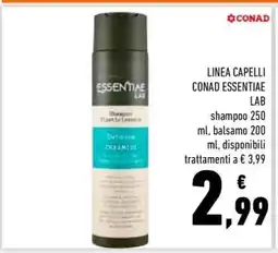 Conad LINEA CAPELLI CONAD ESSENTIAE LAB offerta